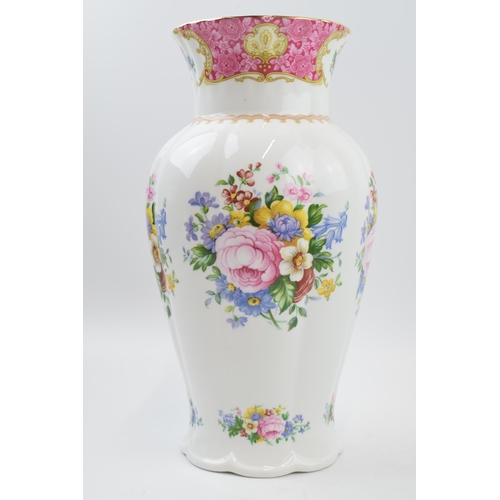 178 - Large Royal Albert Lady Carlyle vase, 30cm tall.