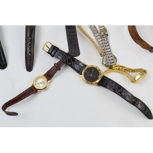 254 - A mixed collection of fashion watches of varying forms and makes (untested).