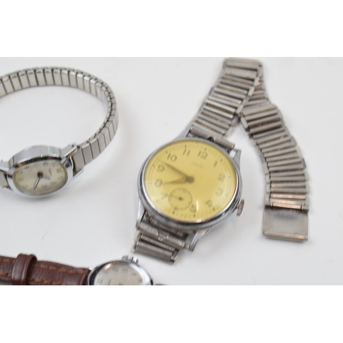 256A - Mixed watches to include a Rotary, 1950s Odeal, Ingersol, Sekonda and others (Qty).