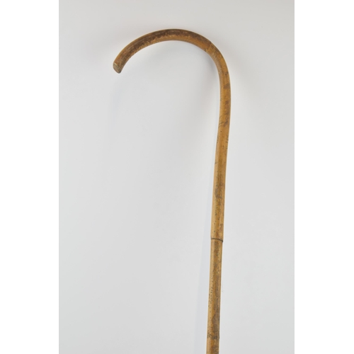 260 - Vintage mid 20th century bamboo headmaster's school cane,  89cm long.