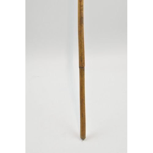 260 - Vintage mid 20th century bamboo headmaster's school cane,  89cm long.