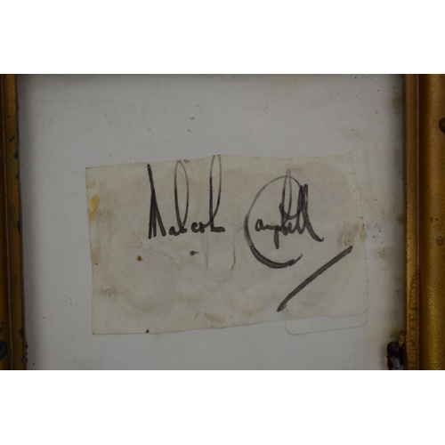 265 - Sir Malcolm Campbell (1885-1948) world land speed record autograph, circa 1935, cut from an autograp... 