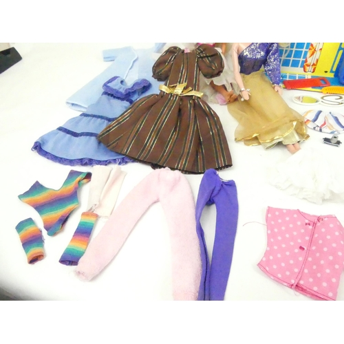 277 - A good collection of vintage Sindy and Barbie dolls and accessories. Including Hotel Continental fol... 