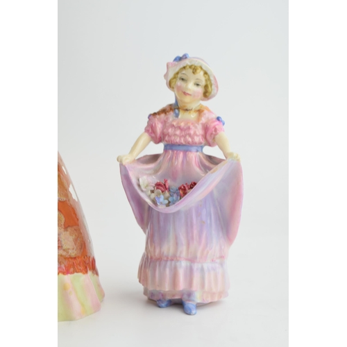 112 - Royal Doulton figures to include Scottish Highland Dancer, The Paisley Shawl, Sweet and Twenty with ... 