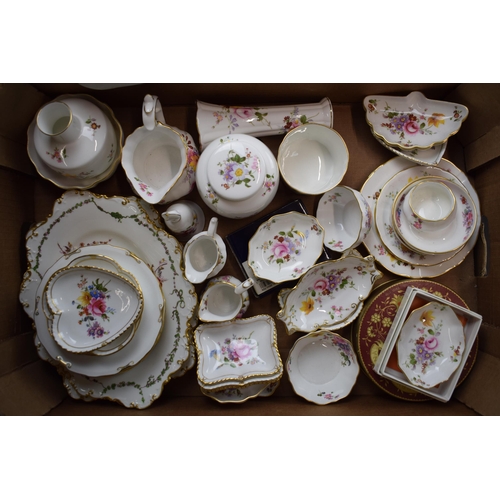 161 - A collection of Royal Crown Derby items in the 'Derby Posies' pattern to include dishes, vases, jugs... 