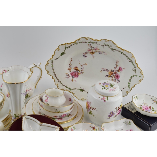 161 - A collection of Royal Crown Derby items in the 'Derby Posies' pattern to include dishes, vases, jugs... 