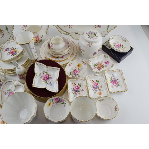 161 - A collection of Royal Crown Derby items in the 'Derby Posies' pattern to include dishes, vases, jugs... 