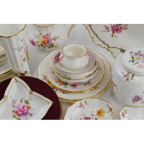 161 - A collection of Royal Crown Derby items in the 'Derby Posies' pattern to include dishes, vases, jugs... 