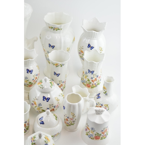 165 - Aynsley Cottage Garden items to include trinkets, vases, jugs and others (25+ pieces).