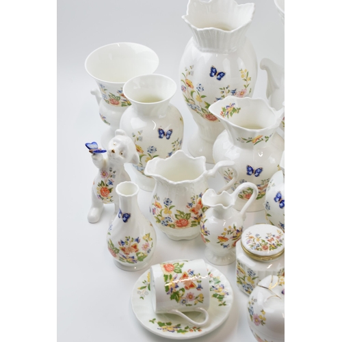 165 - Aynsley Cottage Garden items to include trinkets, vases, jugs and others (25+ pieces).