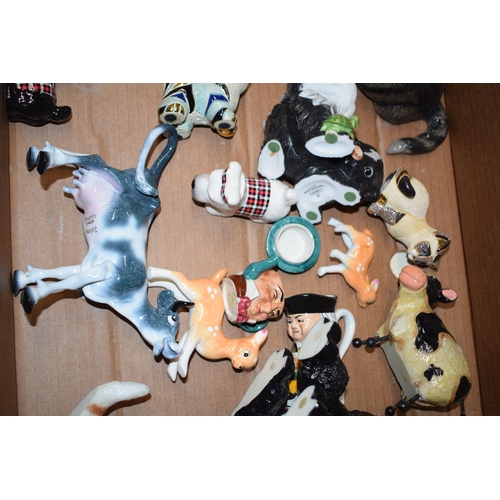 183 - Mixed items to include a Pets Personality figures, cow figures and others (Collection only).