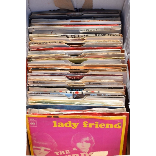 322 - 3 boxes of singles, mostly in paper wallets, to include Diana Ross, Michael Jackson, Steve Hillage, ... 