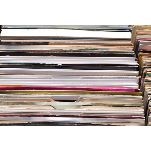 322 - 3 boxes of singles, mostly in paper wallets, to include Diana Ross, Michael Jackson, Steve Hillage, ... 