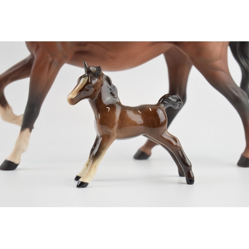 58 - Beswick horses to include small brown pony with matt brown Spirit of Affection (2).