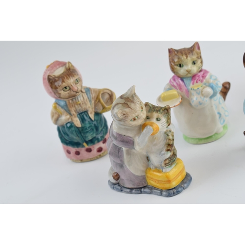 68 - Beswick Beatrix Potter figures to include Tabitha Twitchit and Miss Moppet, Tom Kitten, Tommy Brock,... 