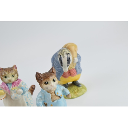 68 - Beswick Beatrix Potter figures to include Tabitha Twitchit and Miss Moppet, Tom Kitten, Tommy Brock,... 