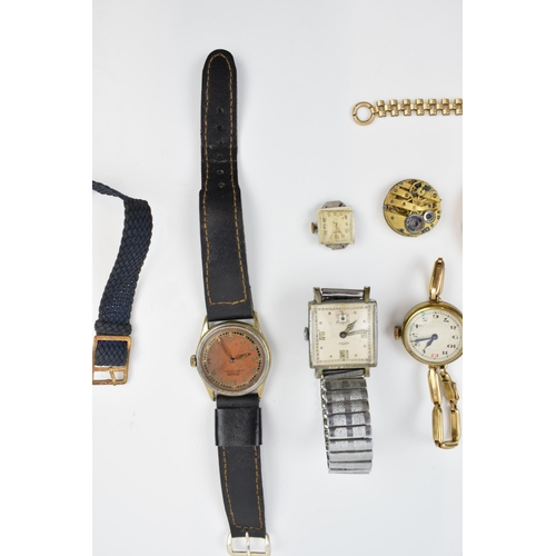 221 - A mixed collection of vintage watches including manufacturers Kelton, Smiths, Nisus, Roamer and Exca... 