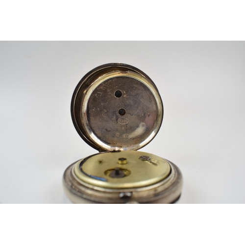 223 - Silver gentleman's pocket watch by Kendal and Dent of London a/f. Marked .935. Case diameter 56mm.