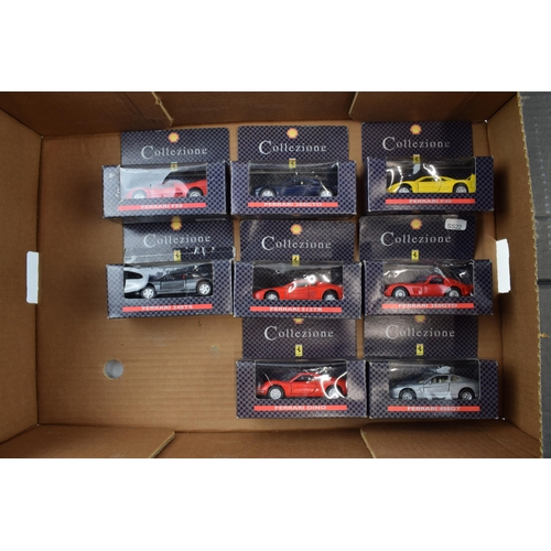 291 - A complete set of Shell Collezione Ferrari die-cast collectable model cars. c2000s. (8)