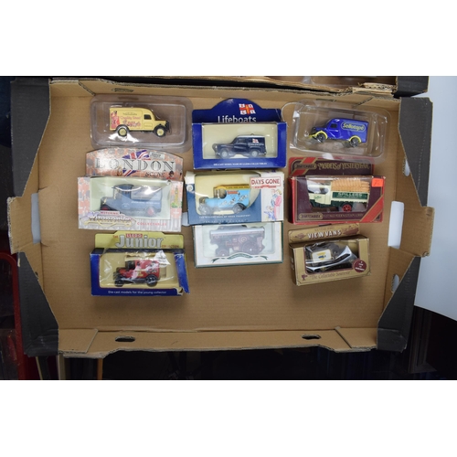 292 - A large collection of boxed die-cast collectable model cars. To include Models of Yesteryear, RNLI, ... 