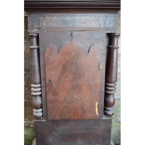 451 - Local Interest: Heitzman of Cheadle 19th century mahogany longcase clock, 235cm tall, requires atten... 