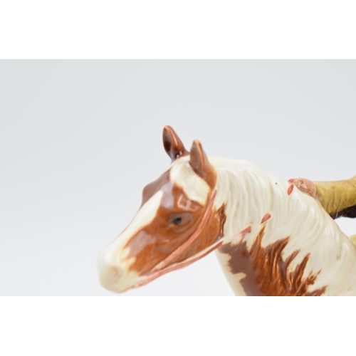 61G - Beswick Mounted Indian on Skewbald horse 1391 (restored ears).