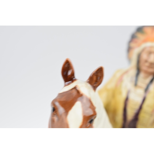 61G - Beswick Mounted Indian on Skewbald horse 1391 (restored ears).