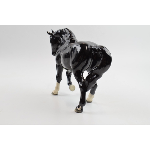 56 - Beswick Stocky Jogging Mare in black, BCC model 2005.