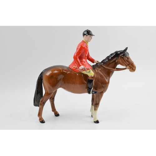 61 - Beswick Standing Huntsman on Brown Horse 1501.