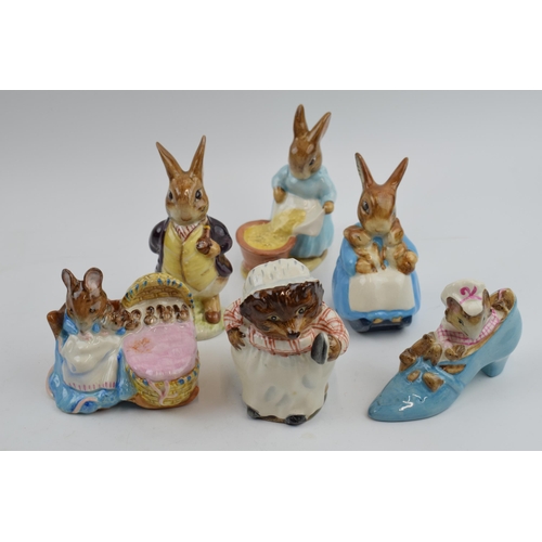 69 - Beswick Beatrix Potter figures to include Mrs Tiggy Winkle, Cecily Parsley, Mr Benjamin Bunny, The O... 