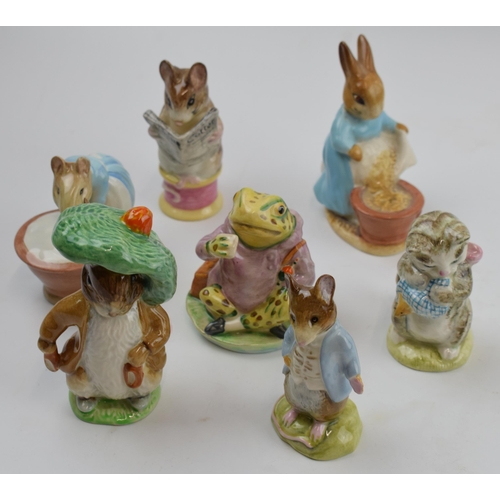 70 - Beswick Beatrix Potter figures to include Johnny Town Mouse, Cecily Parsley, Benjamin Bunny, Miss Mo... 