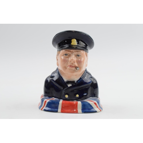 96 - Bairstow Manor Collectables pottery bust of Sir Winston Churchill, 11cm tall.