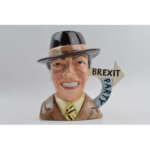 98 - Bairstow Manor Collectables pottery character jug Nigel Farage The Brexit Party.