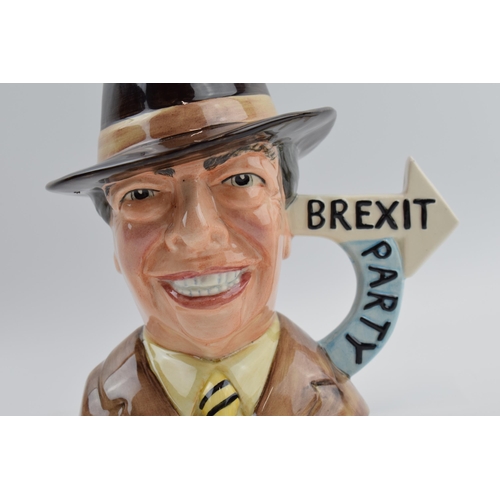 98 - Bairstow Manor Collectables pottery character jug Nigel Farage The Brexit Party.