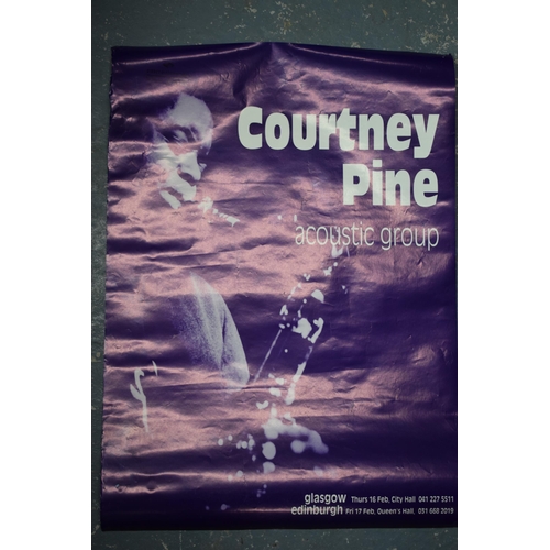 392 - Jazz music posters to include John Coltrane and Courtney Pire. 90cm x 65cm.