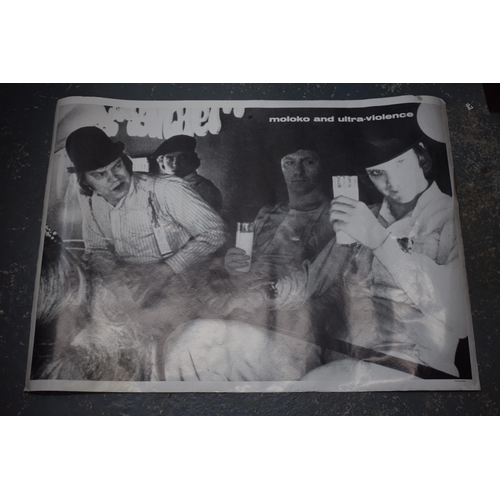 394 - Clockwork Orange film poster. 90cm x 65cm.