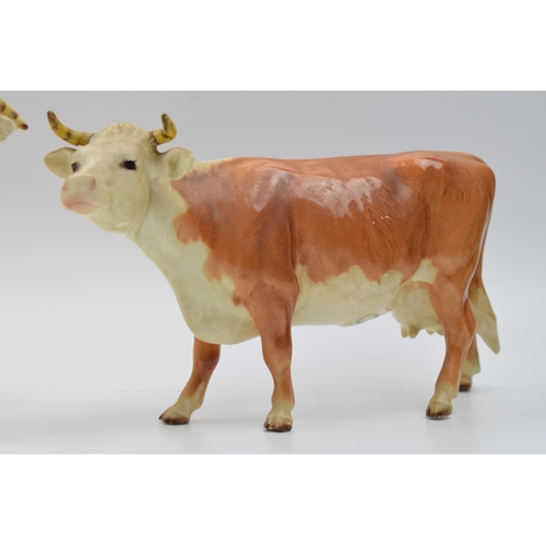 64B - Beswick early Hereford cow 948 with bull 949 (2 - both af).