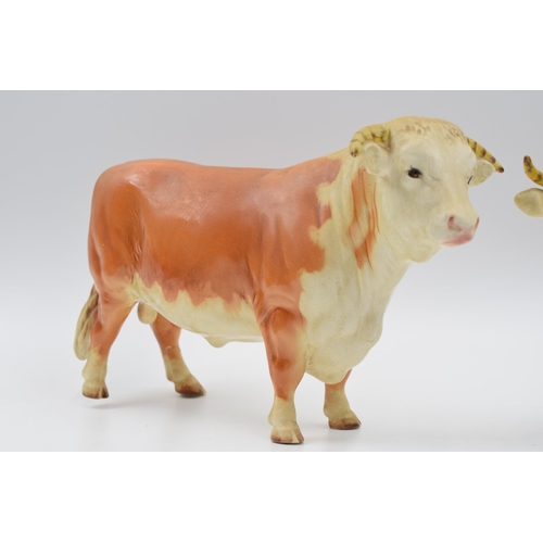 64B - Beswick early Hereford cow 948 with bull 949 (2 - both af).