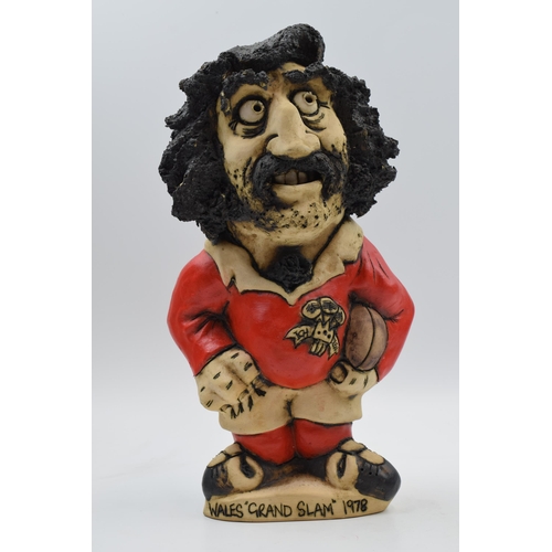 85A - John Hughes Grogg model Wales Grand Slam 1978 number '8', 32cm tall.