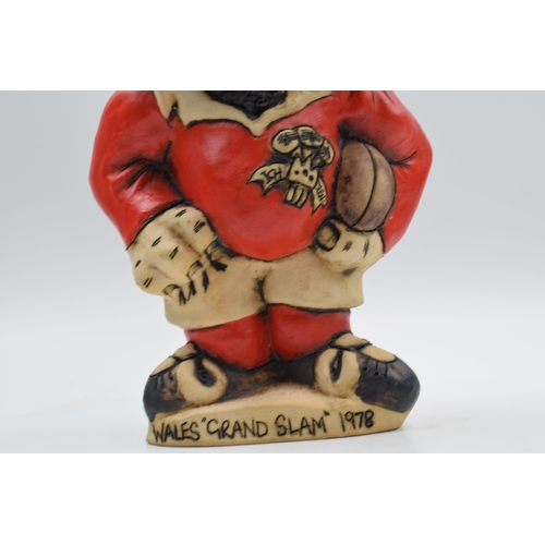 85A - John Hughes Grogg model Wales Grand Slam 1978 number '8', 32cm tall.