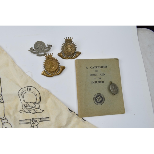 411 - A good collection of vintage Salvation Army ephemera to include sling with diagrams of how to use to... 