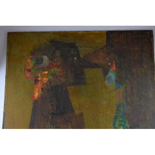 248 - Vincent Bennett (Plymouth 1910-1993), oil on board, 'Ancient Men', signed and dated 1968, 91.5cm x 7... 