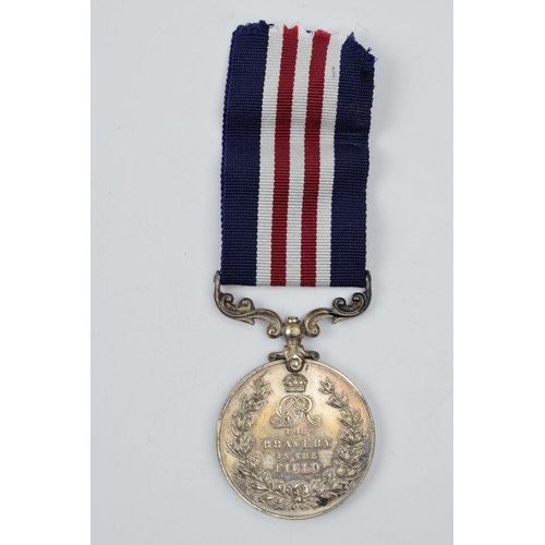 369 - King George V silver medal with ribbon 'The Military Medal', 'For Bravery in the Field' awarded to 7... 