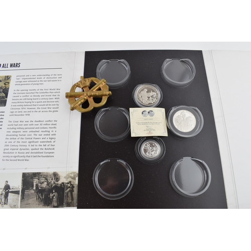 391 - A trio of silver coins to include a silver sovereign with London Mint certificate, 2 cased silver pr... 