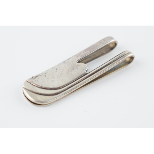 454 - Silver 925 money clip, 16.6 grams, 5.5cm long.