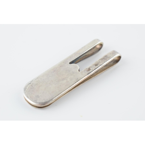 454 - Silver 925 money clip, 16.6 grams, 5.5cm long.