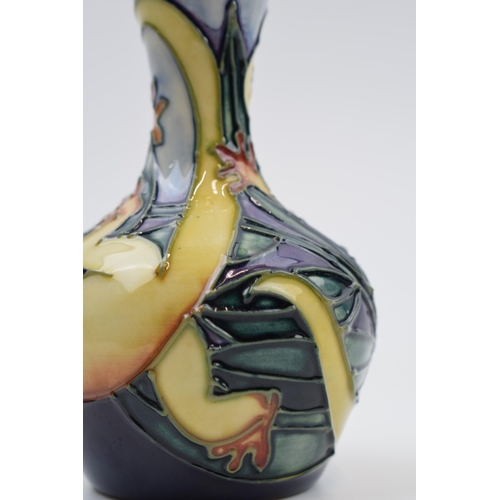 80 - Moorcroft vase in the Rarotonga design, 2/4, numer 212, 11cm tall.