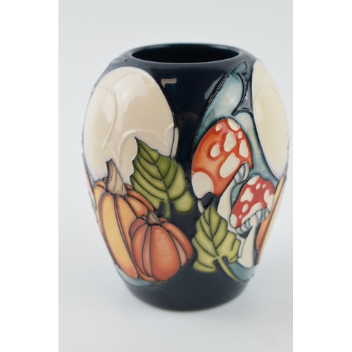 111 - Moorcroft vase 102/3 in the Halloweve design, trial pattern, master vase, 9.5cm tall.