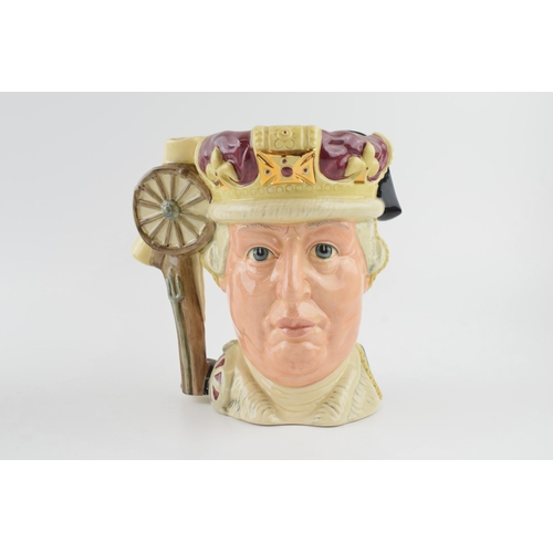 127 - Large Royal Doulton double sided character jug George III / George Washington D6749.