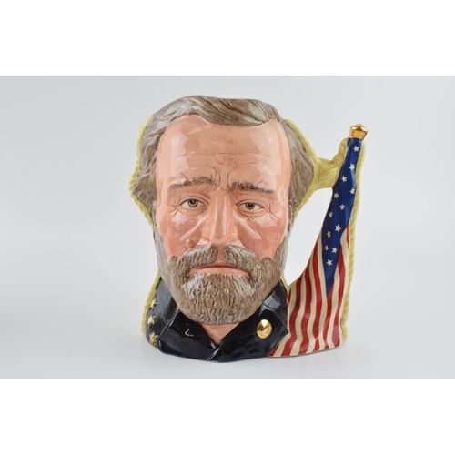 128 - Large Royal Doulton double sided character jug Ulysses S Grant / Robert E Lee D6698.